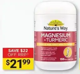 Cincotta Chemist Nature's Way Magnesium + Turmeric offer