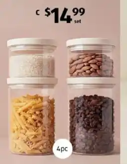 ALDI Glass Stacking Canisters offer