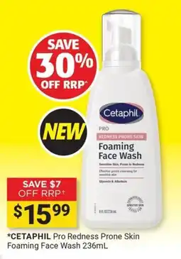 Cincotta Chemist Cetaphil Pro Redness Prone Skin Foaming Face Wash offer