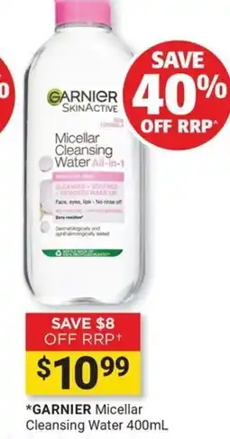 Cincotta Chemist Garnier Micellar Cleansing Water offer