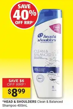 Cincotta Chemist Head & Shoulders Clean & Balanced Shampoo offer