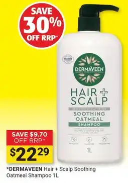 Cincotta Chemist Dermaveen Hair + Scalp Soothing Oatmeal Shampoo offer
