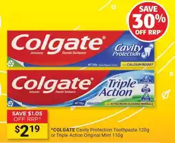 Cincotta Chemist Colgate Cavity Protection Toothpaste offer