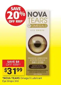 Cincotta Chemist Nova Tears Omega-3 Eye Drops offer