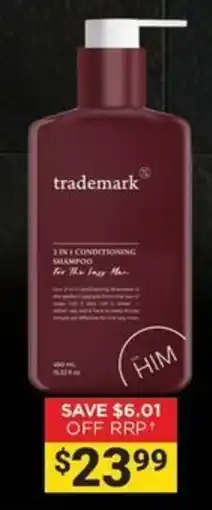 Cincotta Chemist trademark 3 in 1 conditioning shampoo for the lazy man offer