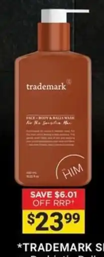 Cincotta Chemist trademark Face + Body + Balls Wash offer