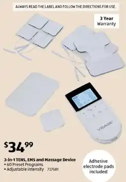 ALDI 3-in-1 TENS, EMS and Massage Device offer