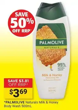 Cincotta Chemist Palmolive Naturals Milk & Honey Body Wash offer