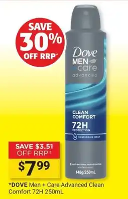 Cincotta Chemist Dove Men + Care Advanced Clean Comfort offer