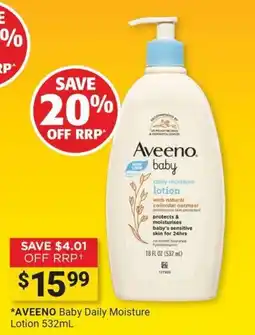 Cincotta Chemist Aveeno Baby Daily Moisture Lotion offer