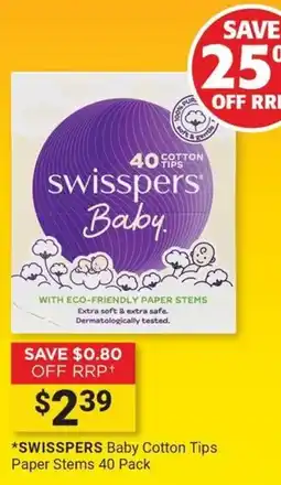 Cincotta Chemist Swisspers Baby Cotton Tips offer