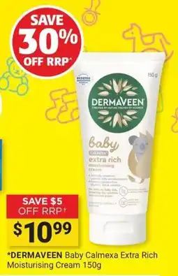 Cincotta Chemist DERMAVEEN Baby Calmexa Extra Rich Moisturising Cream offer
