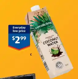 ALDI cocolicious coconut water offer