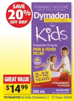 Cincotta Chemist Dymadon for Kids offer