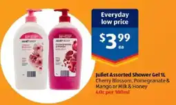 ALDI Juliet Assorted Shower Gel offer