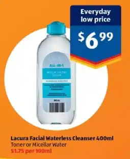 ALDI Lacura Facial Waterless Cleanser offer