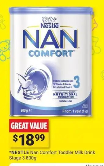 Nestle Nan Comfort Toddler Milk Drink Stage 3