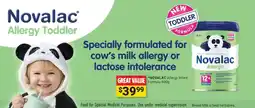 Cincotta Chemist Novalac Allergy Toddler offer