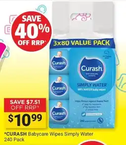 Cincotta Chemist Curash Babycare Wipes Simply Water offer