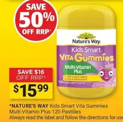 Cincotta Chemist Nature's Way Kids Smart Vita Gummies Multi-Vitamin Plus offer