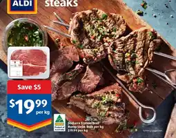 ALDI Jindurra Station Beef Rump Steak Bulk offer