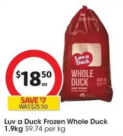 Coles Luv a Duck Frozen Whole Duck offer