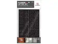 Officeworks Sandleford Vinyl Letters/Numbers Helvetica Black 25mm offer