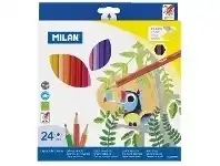 Officeworks Milan Coloured Pencils 24 Pack offer