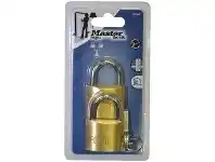 Officeworks Master Lock Fortress 40mm Brass Padlock 2 Pack offer