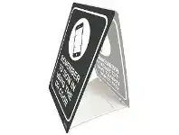 DURUS Sign In QR Code Tent Sign