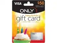 Officeworks Monetary Card Only 1 Visa Birthday Gift Card $50 offer