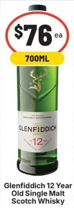 Glenfiddich 12 Year Old Single Malt Scotch Whisky