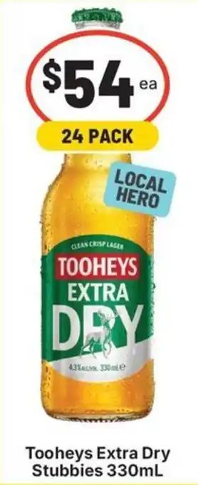 Tooheys Extra Dry Stubbies