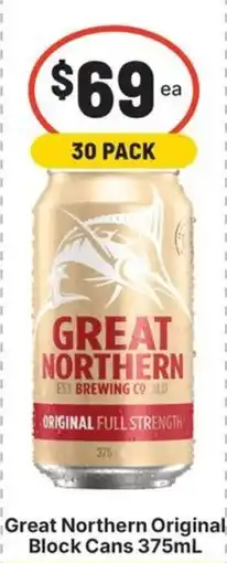 IGA Liquor Great Northern Original Block Cans offer