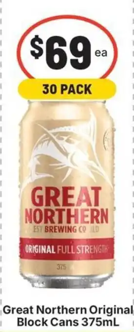IGA Liquor Great Northern Original Block Cans offer