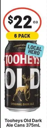 IGA Liquor Tooheys Old Dark Ale Cans offer