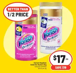 Supa Valu Vanish NapiSan Gold Oxi Action offer