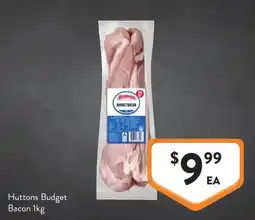 Foodworks Huttons Budget Bacon offer