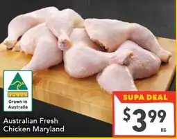 Supa Valu Australian Fresh Chicken Maryland offer