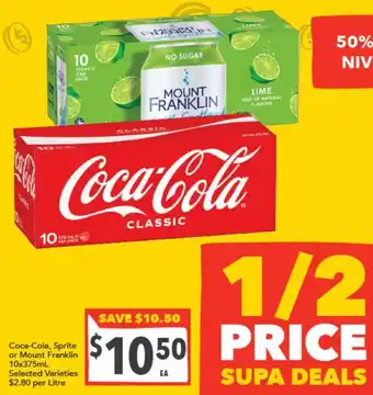 Supa Valu Coca-Cola Classic offer