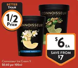 Foodworks Connoisseur Ice Cream offer