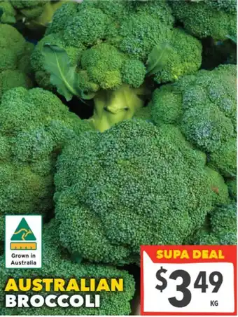 Supa Valu Australian Broccoli offer
