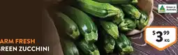 Foodworks Farm Fresh Green Zucchini offer