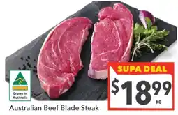 Supa Valu Australian Beef Blade Steak offer