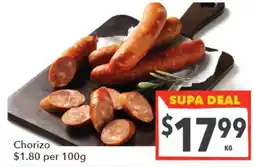Supa Valu Chorizo offer