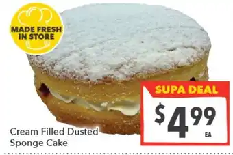 Supa Valu Cream Filled Dusted Sponge Cake offer