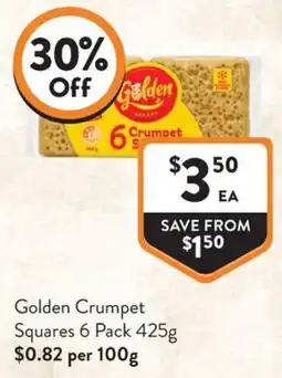 Foodworks Golden Crumpet Squares offer