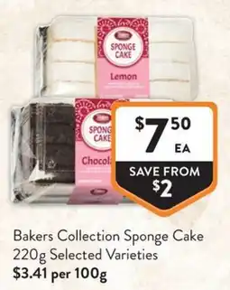 Foodworks Bakers Collection Sponge Cake offer