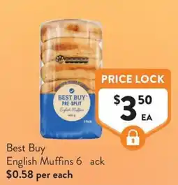 Foodworks Best Buy English Muffins offer