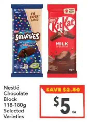 Supa Valu Nestlé Chocolate Block Selected Varieties offer